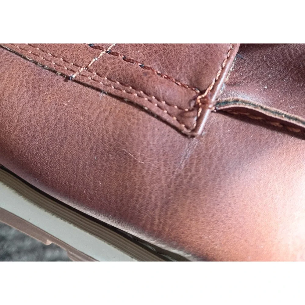 Hawke‎ & Co Men's High Top Brown Boots With Blue Collar Size 13 (I Think)